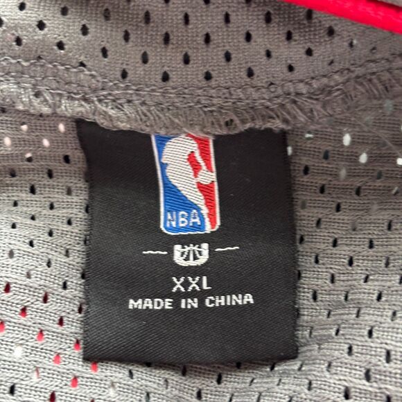 NBA Men Chicago Bulls Split Logo Jersey Shirt Button Up 1966 Grey Size XXL H246 - Picture 9 of 11